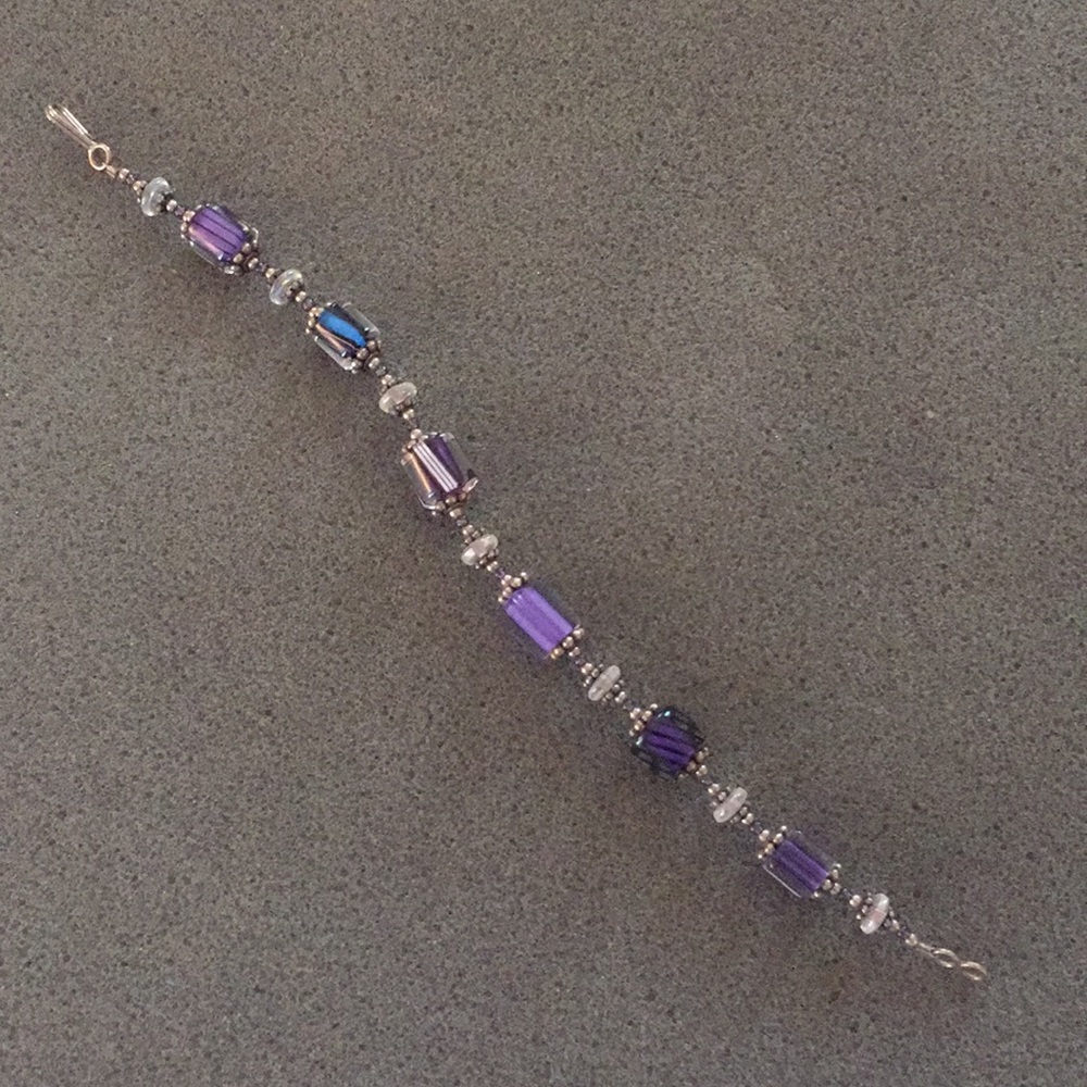Purple Beaded Bracelet - Picture 6 of 13